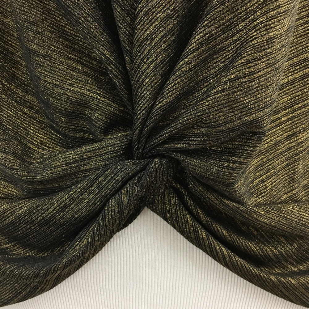 Code Mode | Gold Front Knot Blouse - image 2